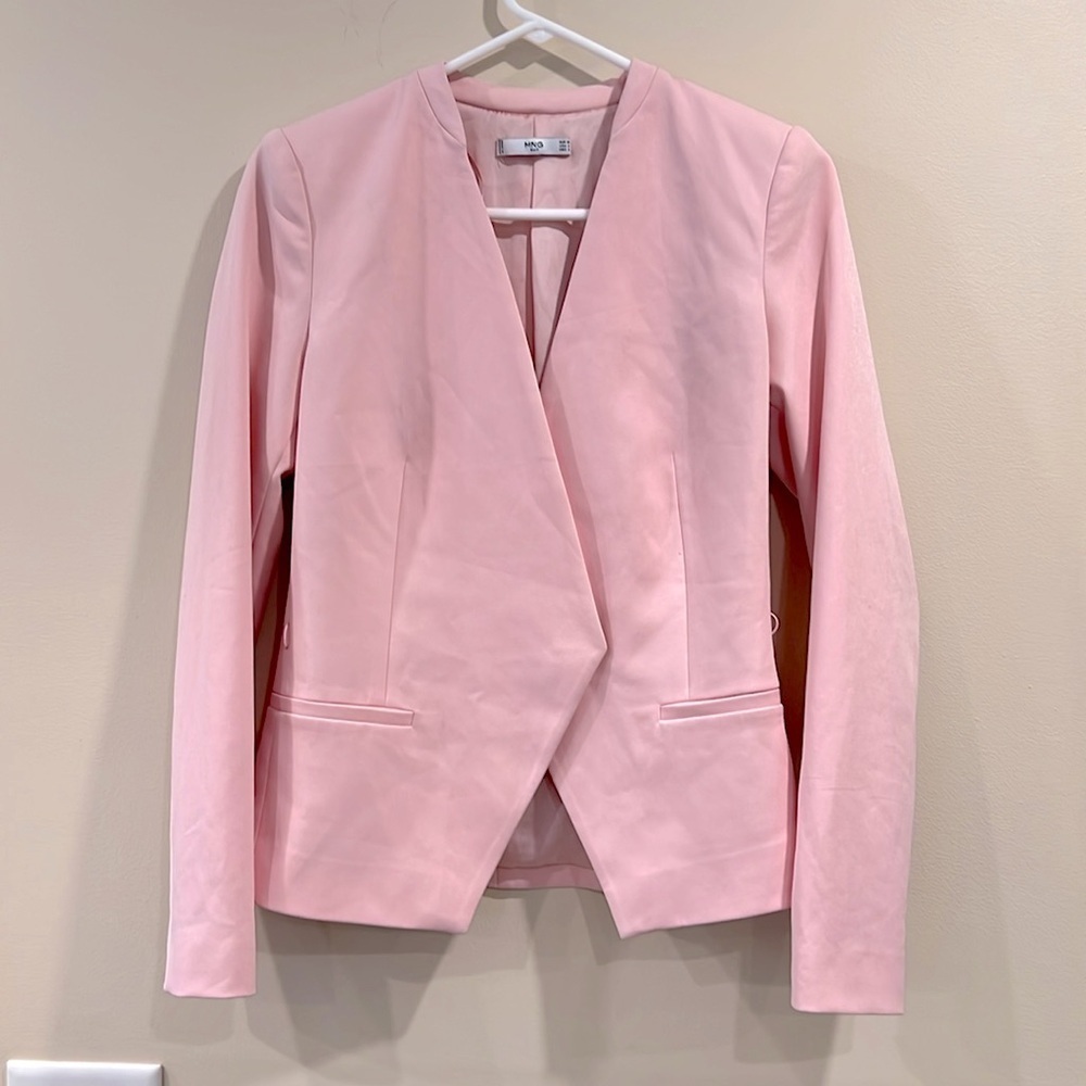 🔥Mango Soft Pink Suit Jacket🔥